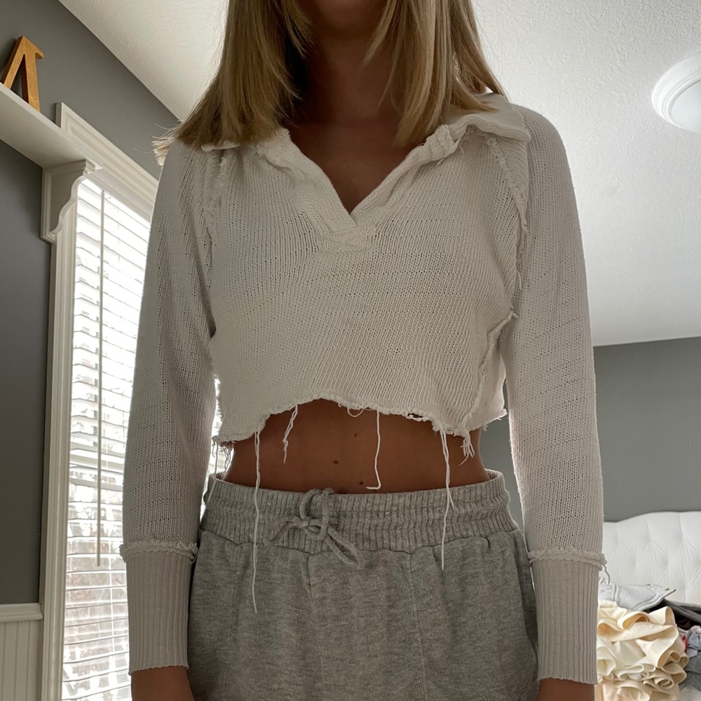 Free People crop sweater